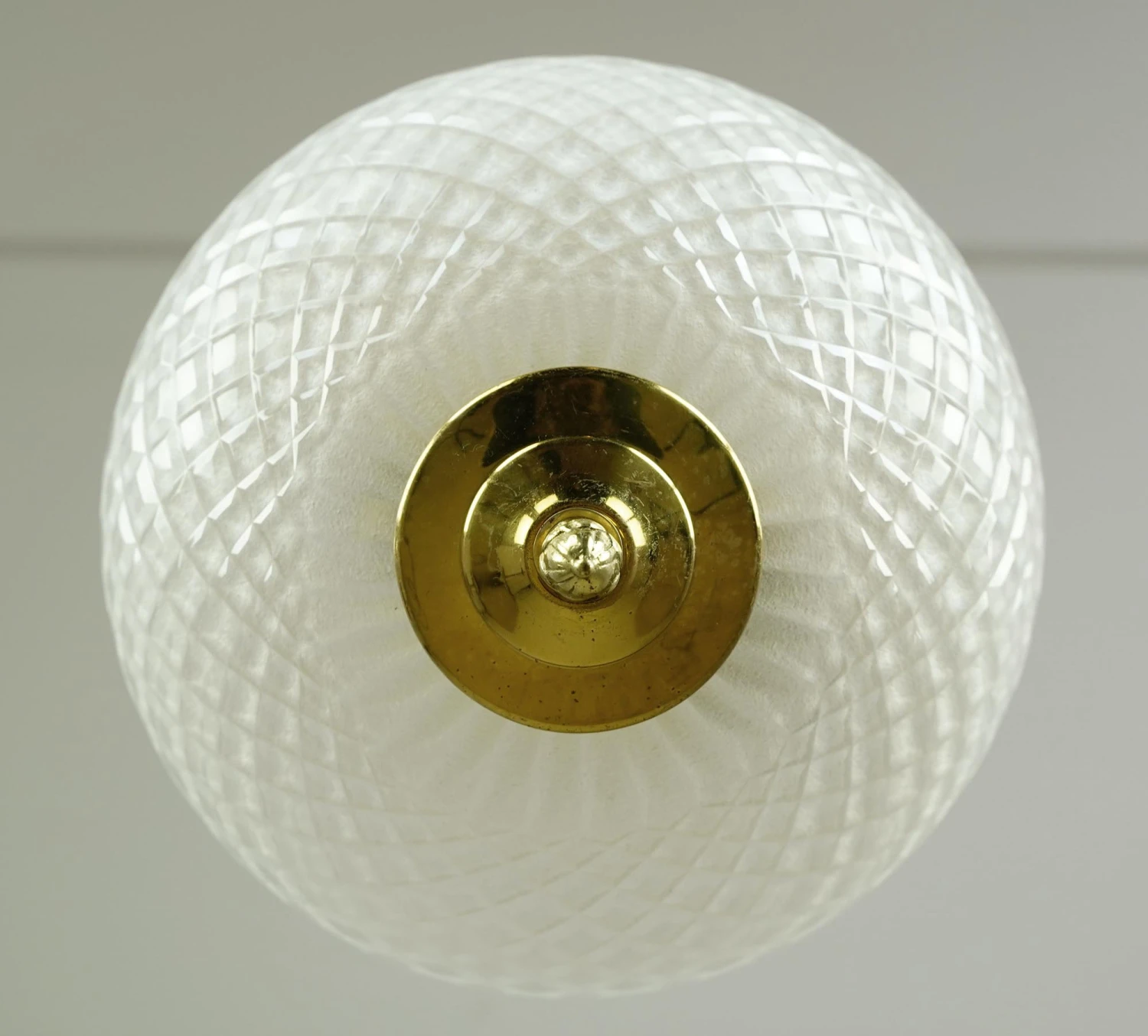 Waldorf Astoria Cut Frosted Crystal Brass Semi Flush Mount 9 Waldorf Astoria Cut Frosted Crystal Brass Semi Flush Mount - Image 7