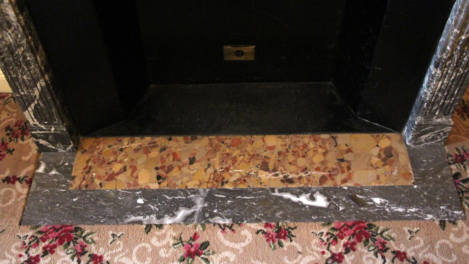 Waldorf Astoria Brown Breche Louis XVI Style Marble Mantel 15 Waldorf Astoria Brown Breche Louis XVI Style Marble Mantel - Image 13