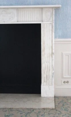 Waldorf Astoria Petite Georgian Carrara Marble Mantel -OGT Sale Store wan251345 10