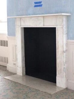 Waldorf Astoria Petite Georgian Carrara Marble Mantel -OGT Sale Store wan251345 11