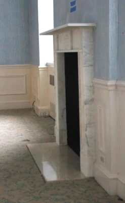 Waldorf Astoria Petite Georgian Carrara Marble Mantel -OGT Sale Store wan251345 12