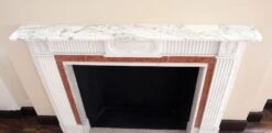 Waldorf Astoria Statuary White Marble Mantel -OGT Sale Store wan251350 06