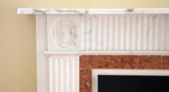 Waldorf Astoria Statuary White Marble Mantel -OGT Sale Store wan251350 07