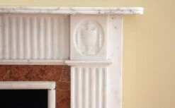Waldorf Astoria Statuary White Marble Mantel -OGT Sale Store wan251350 08