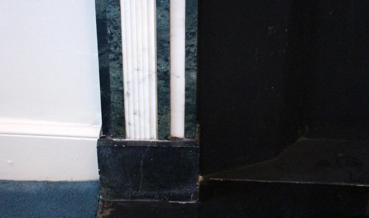 Waldorf Astoria Green & White Regency Marble Mantel 11 Waldorf Astoria Green & White Regency Marble Mantel - Image 9