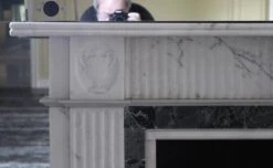 Waldorf Astoria English Regency White & Green Marble Mantel 20 Waldorf Astoria English Regency White & Green Marble Mantel -OGT Sale Store wan251361 04