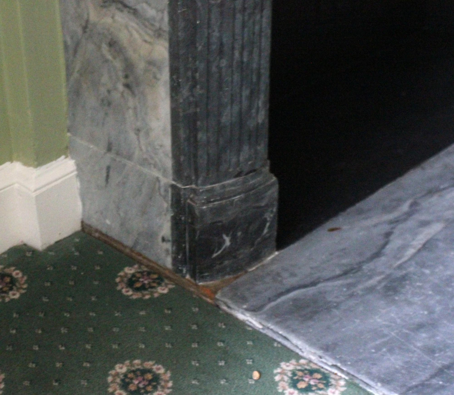 Waldorf Astoria Regency Gray & White Veined Marble Mantel 16 Waldorf Astoria Regency Gray & White Veined Marble Mantel - Image 14