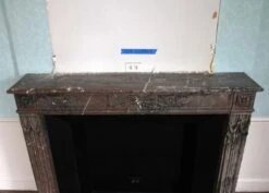 Waldorf Astoria Louis XVI Regency Brown Carved Marble Mantel 24 Waldorf Astoria Louis XVI Regency Brown Carved Marble Mantel -OGT Sale Store wan251369 07