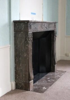 Waldorf Astoria Louis XVI Regency Brown Carved Marble Mantel 28 Waldorf Astoria Louis XVI Regency Brown Carved Marble Mantel -OGT Sale Store wan251369 11