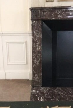 Waldorf Astoria Louis XVI Rouge Royal Marble Mantel -OGT Sale Store wan251371 06