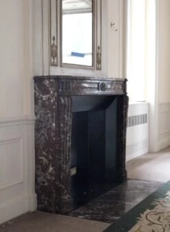 Waldorf Astoria Louis XVI Rouge Royal Marble Mantel -OGT Sale Store wan251371 09