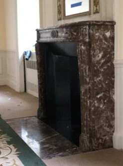 Waldorf Astoria Louis XVI Rouge Royal Marble Mantel -OGT Sale Store wan251371 11