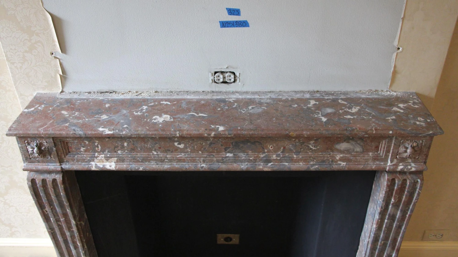 Waldorf Astoria Louis XVI French Regency Marble Mantel 8 Waldorf Astoria Louis XVI French Regency Marble Mantel - Image 6