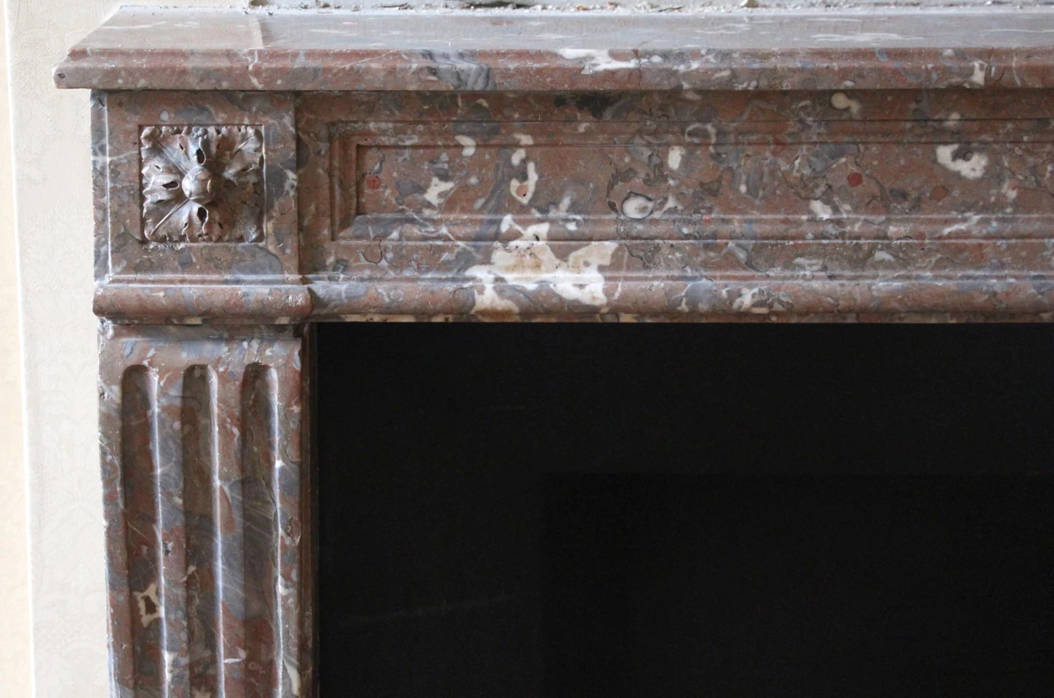 Waldorf Astoria Louis XVI French Regency Marble Mantel 9 Waldorf Astoria Louis XVI French Regency Marble Mantel - Image 7