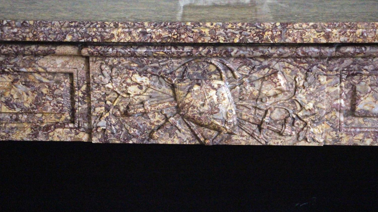 Waldorf Astoria Louis XVI Regency Carved Marble Mantel 10 Waldorf Astoria Louis XVI Regency Carved Marble Mantel - Image 8