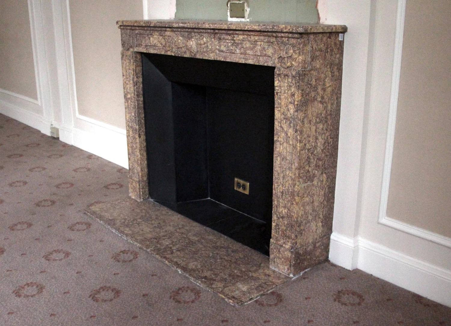 Waldorf Astoria Louis XVI Regency Carved Marble Mantel 15 Waldorf Astoria Louis XVI Regency Carved Marble Mantel - Image 13