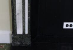 Waldorf Astoria Gray & White Figural Marble Mantel 25 Waldorf Astoria Gray & White Figural Marble Mantel -OGT Sale Store wan251399 09