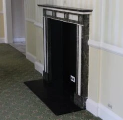 Waldorf Astoria Gray & White Figural Marble Mantel 28 Waldorf Astoria Gray & White Figural Marble Mantel -OGT Sale Store wan251399 12