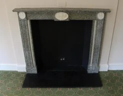 Waldorf Astoria Gray Marble Mantel With Urn Detail 24 Waldorf Astoria Gray Marble Mantel With Urn Detail -OGT Sale Store wan251409 08