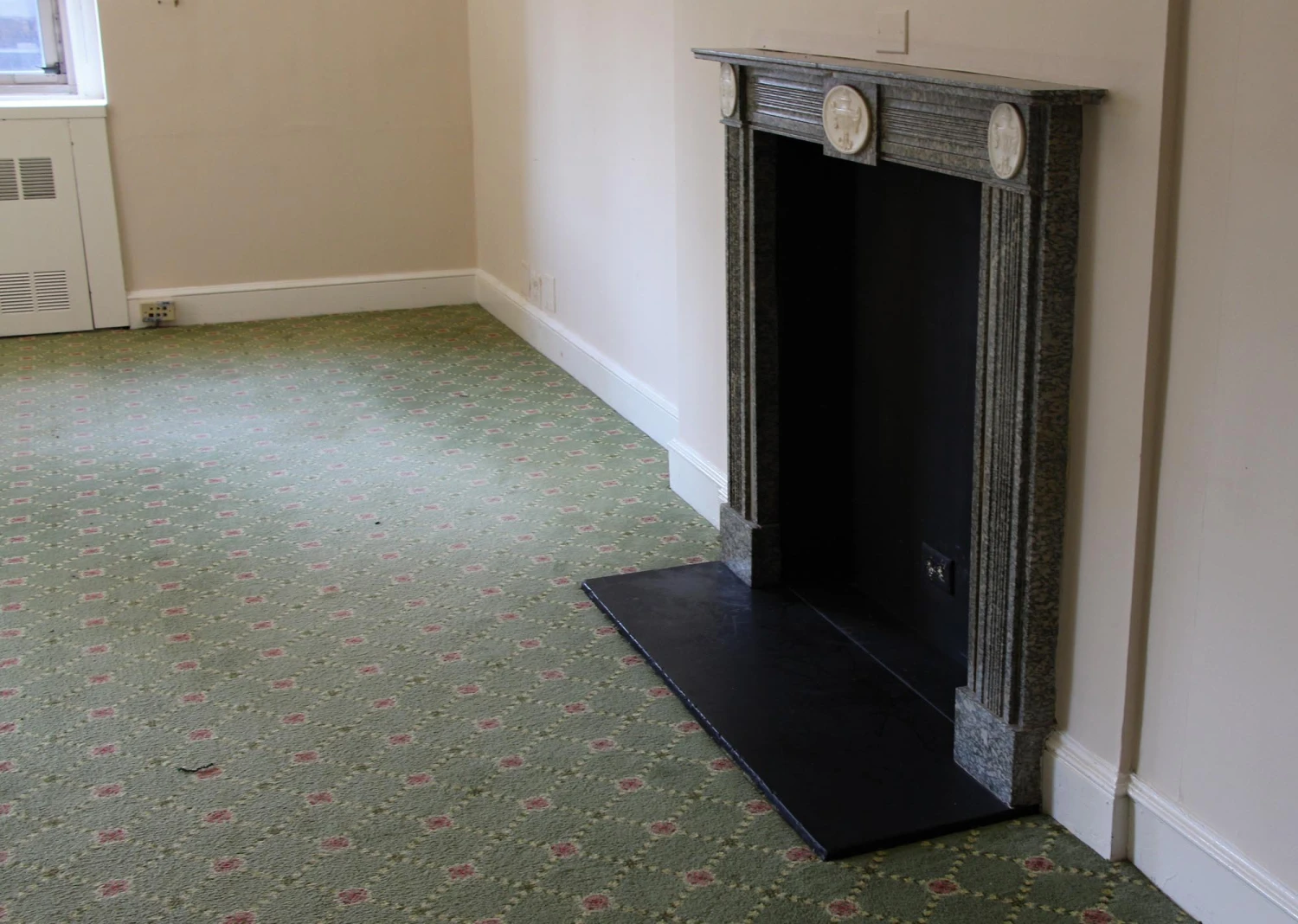 Waldorf Astoria Gray Marble Mantel With Urn Detail 15 Waldorf Astoria Gray Marble Mantel With Urn Detail - Image 13