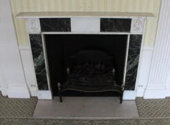 Waldorf Astoria Early Verde Antico And Statuary Marble Mantel 19 Waldorf Astoria Early Verde Antico And Statuary Marble Mantel -OGT Sale Store wan251436 05