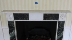 Waldorf Astoria Early Verde Antico And Statuary Marble Mantel 20 Waldorf Astoria Early Verde Antico And Statuary Marble Mantel -OGT Sale Store wan251436 06