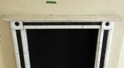 Waldorf Astoria White And Verde Antico Marble Mantel 22 Waldorf Astoria White And Verde Antico Marble Mantel -OGT Sale Store wan251438 06