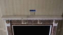 Waldorf Astoria Marble Mantel With Red & Yellow Inlay 25 Waldorf Astoria Marble Mantel With Red & Yellow Inlay -OGT Sale Store wan251550 10