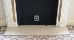 Waldorf Astoria White Marble Mantel With Sienna Trim 27 Waldorf Astoria White Marble Mantel With Sienna Trim -OGT Sale Store wan251552 12