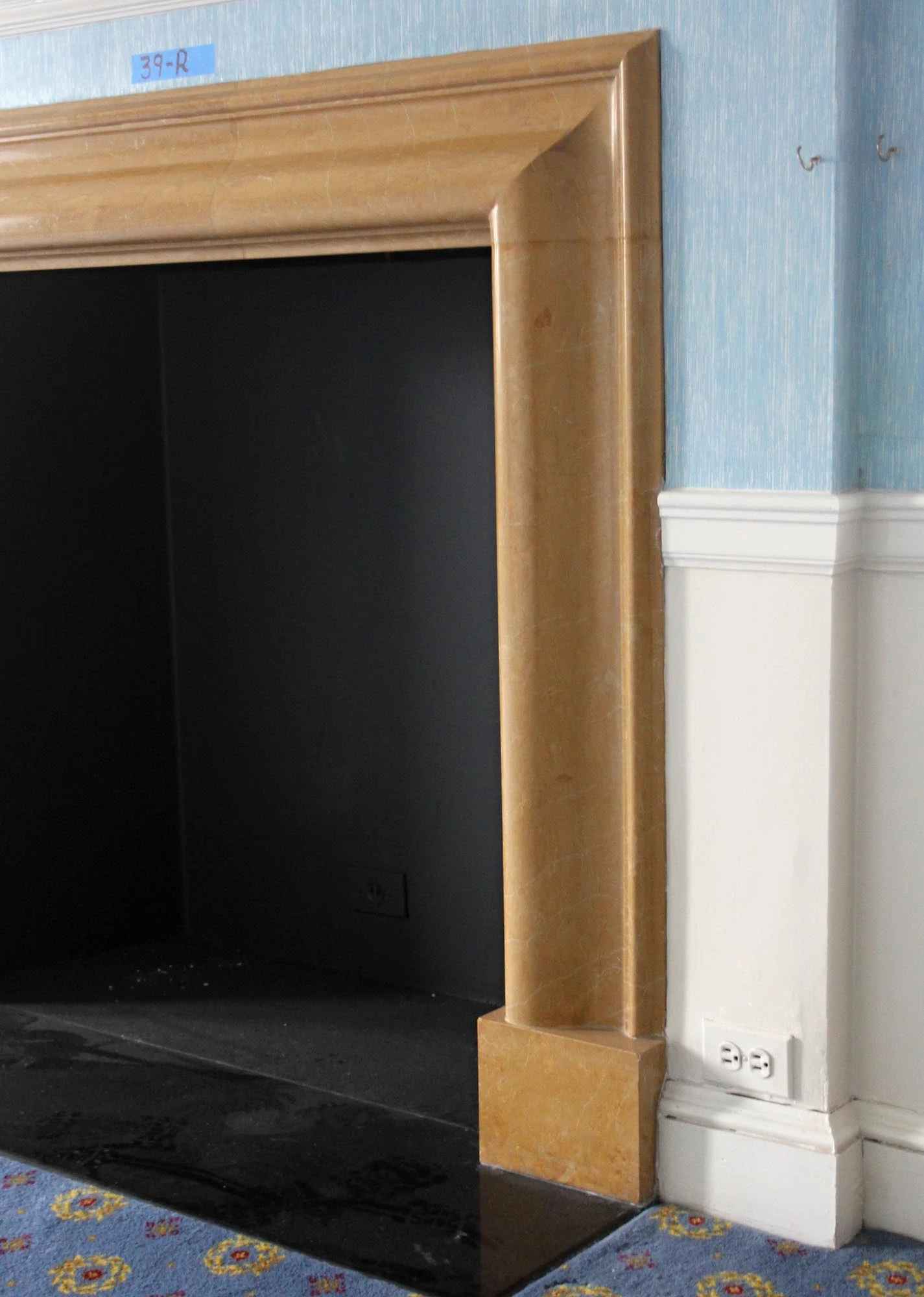 Waldorf Astoria Sienna Bolection Marble Mantel 10 Waldorf Astoria Sienna Bolection Marble Mantel - Image 8