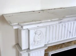 Waldorf Astoria White Marble Mantel With Yellow Trim 20 Waldorf Astoria White Marble Mantel With Yellow Trim -OGT Sale Store wan251570 04