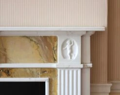 Waldorf Astoria English Marble Mantel With Boy Beside A Fire Motif 14 Waldorf Astoria English Marble Mantel With Boy Beside A Fire Motif -OGT Sale Store wan251571 04
