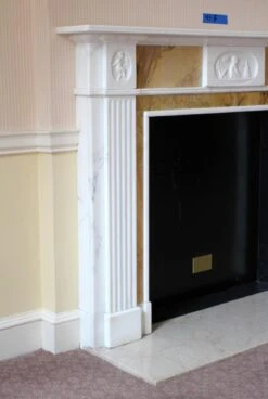 Waldorf Astoria English Marble Mantel With Boy Beside A Fire Motif 15 Waldorf Astoria English Marble Mantel With Boy Beside A Fire Motif -OGT Sale Store wan251571 05