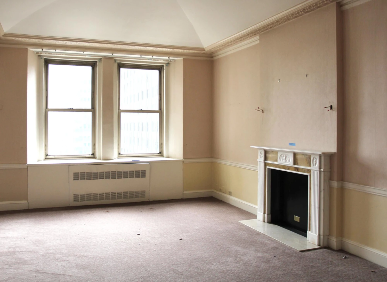 Waldorf Astoria English Marble Mantel With Boy Beside A Fire Motif 10 Waldorf Astoria English Marble Mantel With Boy Beside A Fire Motif - Image 8