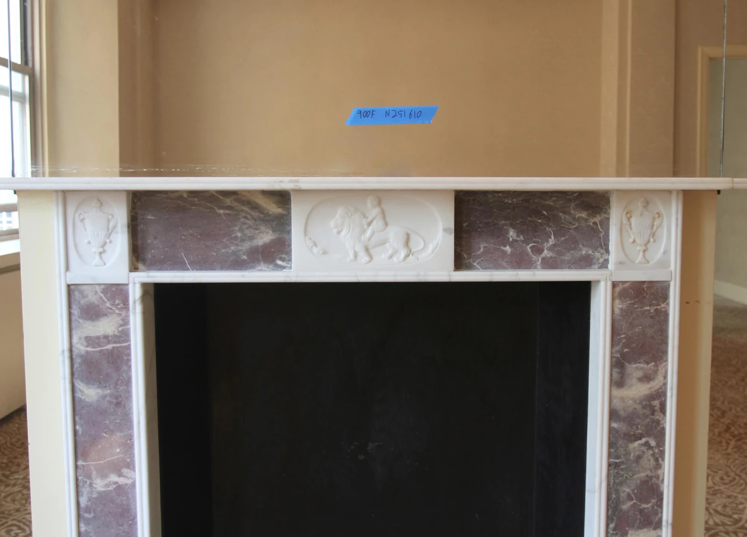 Waldorf Astoria English Regency Marble Fireplace Mantel 7 Waldorf Astoria English Regency Marble Fireplace Mantel - Image 5