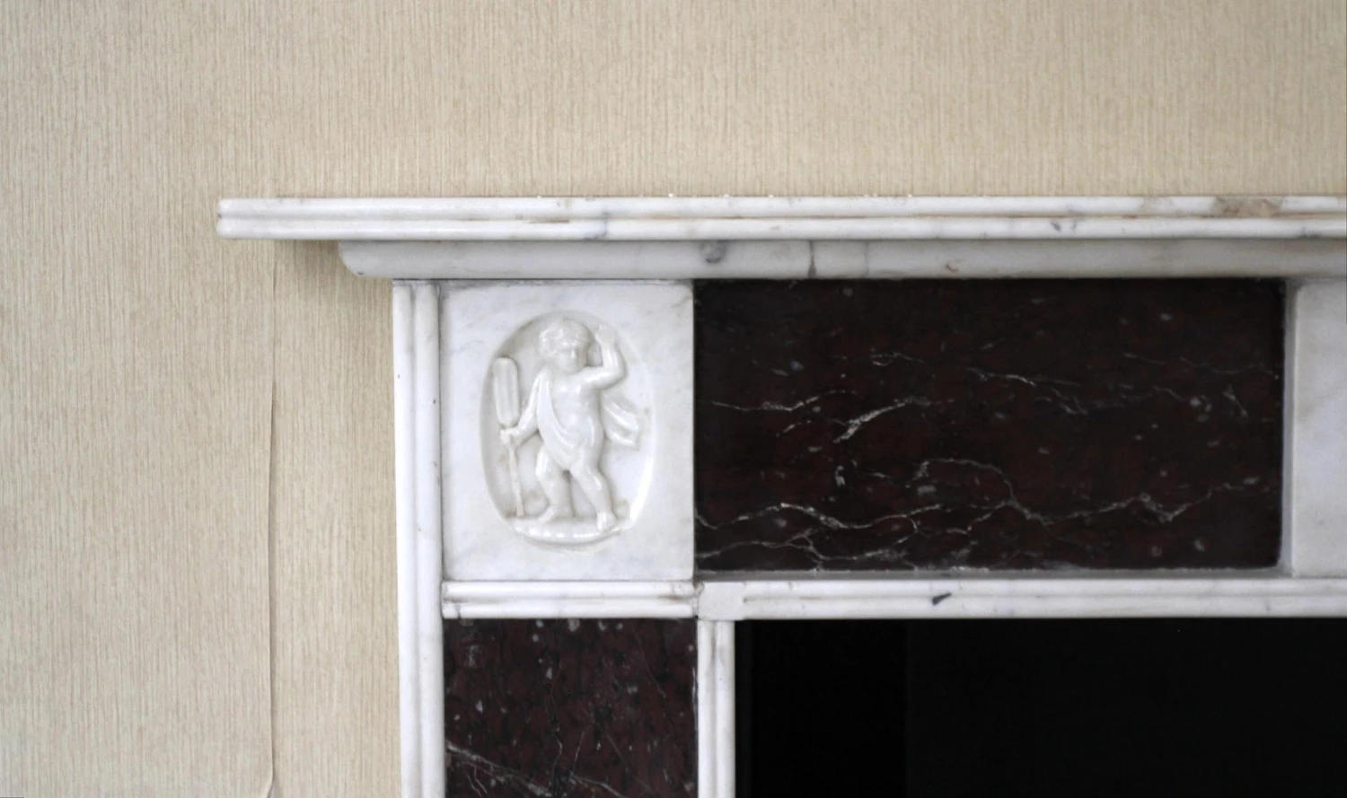 Waldorf Astoria Early 19th Century English Regency Marble Mantel 6 Waldorf Astoria Early 19th Century English Regency Marble Mantel - Image 4