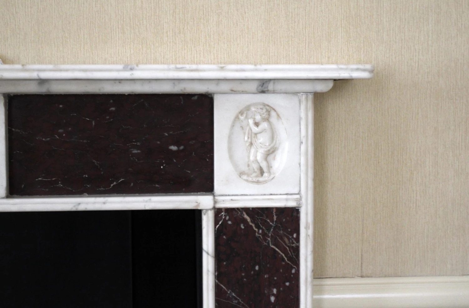 Waldorf Astoria Early 19th Century English Regency Marble Mantel 7 Waldorf Astoria Early 19th Century English Regency Marble Mantel - Image 5
