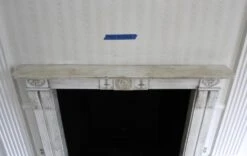 Waldorf Astoria Carved Statuary Marble English Regency Mantel 28 Waldorf Astoria Carved Statuary Marble English Regency Mantel -OGT Sale Store wan251618 12