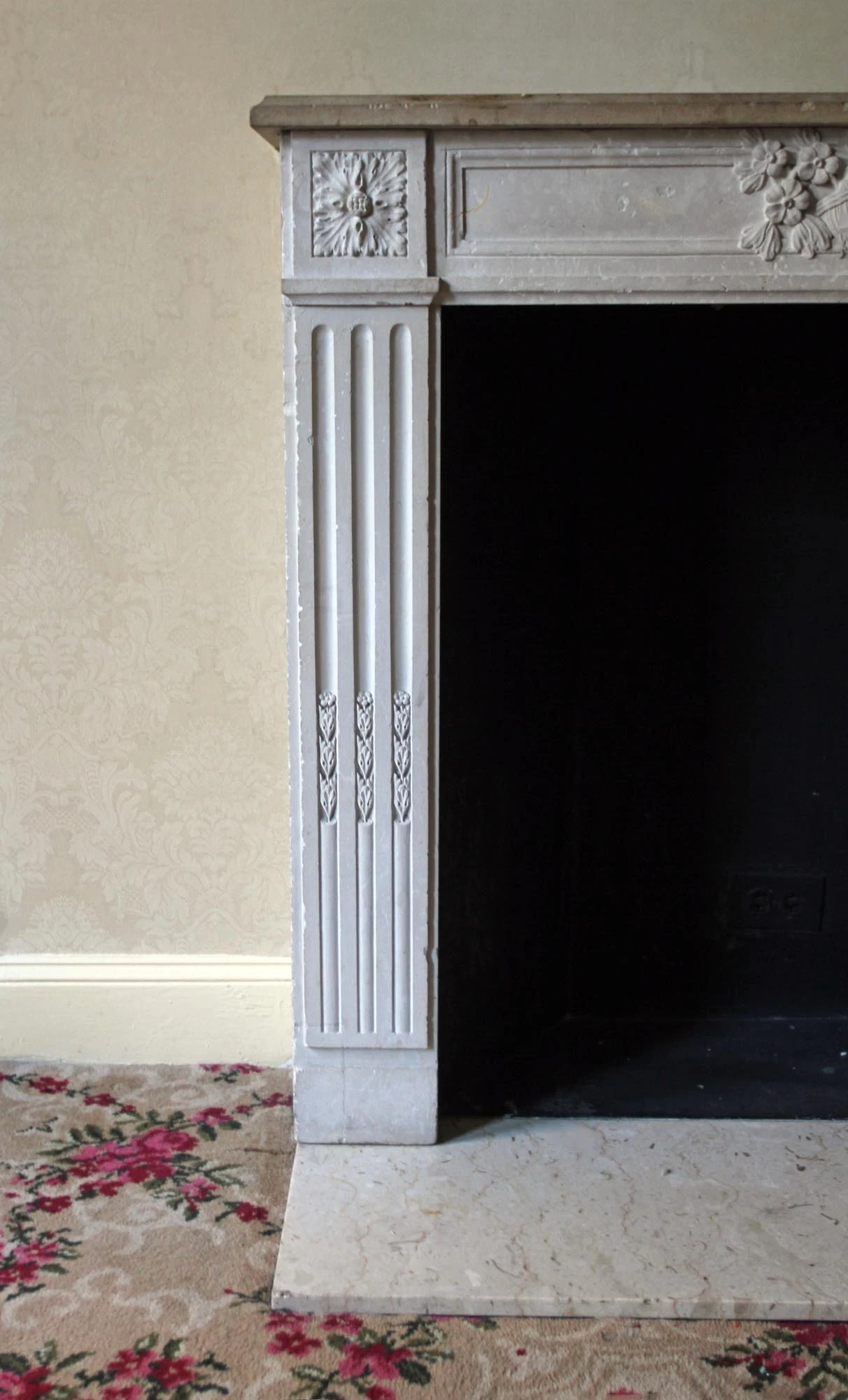 Waldorf Astoria Limestone French Regency Mantel 6 Waldorf Astoria Limestone French Regency Mantel - Image 4