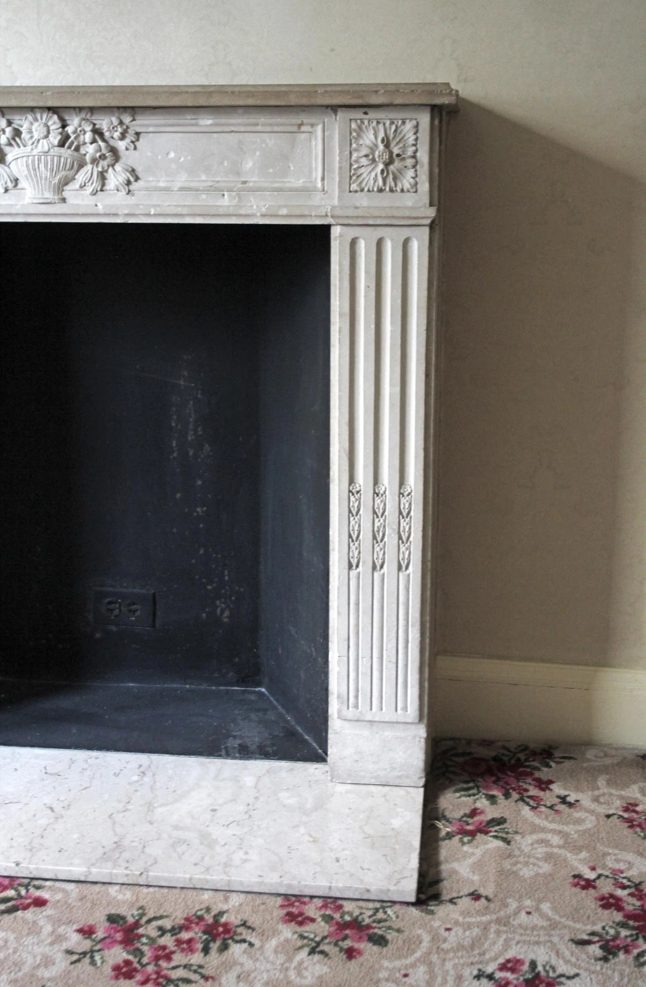 Waldorf Astoria Limestone French Regency Mantel 10 Waldorf Astoria Limestone French Regency Mantel - Image 8