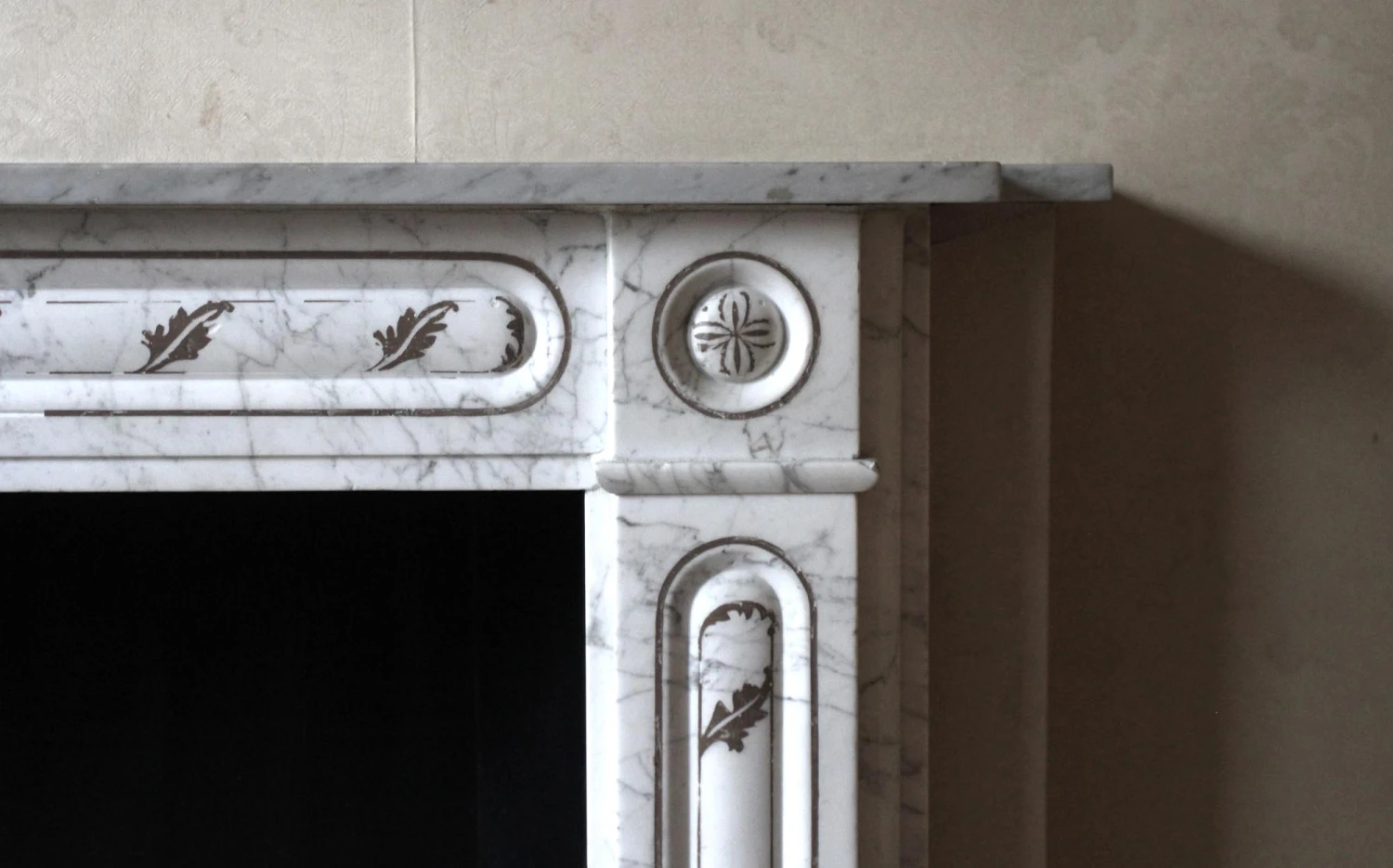 Waldorf Astoria English Regency White Carrara Marble Mantel 10 Waldorf Astoria English Regency White Carrara Marble Mantel - Image 8