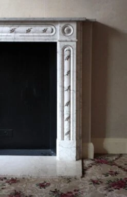 Waldorf Astoria English Regency White Carrara Marble Mantel 25 Waldorf Astoria English Regency White Carrara Marble Mantel -OGT Sale Store wan251633 09