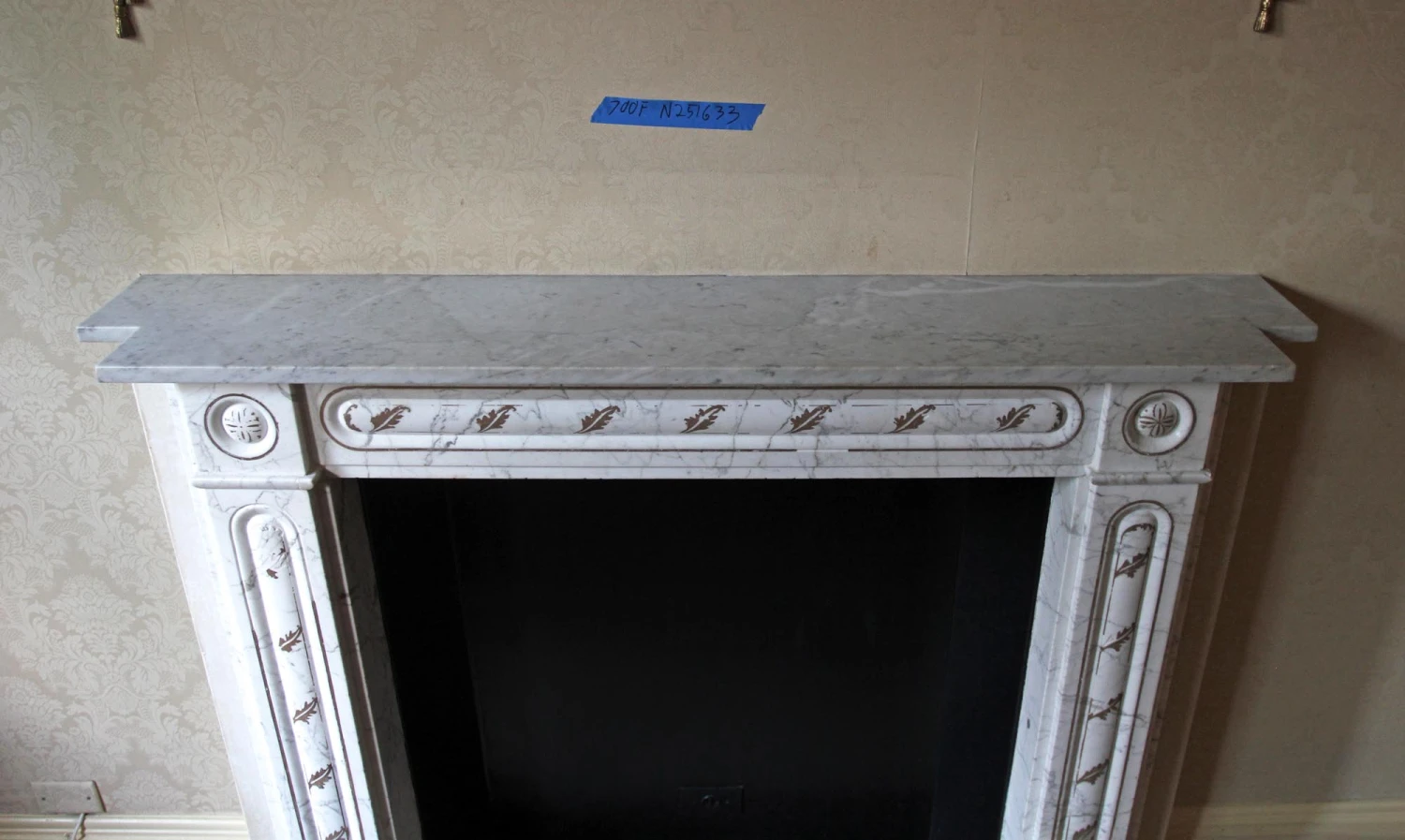 Waldorf Astoria English Regency White Carrara Marble Mantel 12 Waldorf Astoria English Regency White Carrara Marble Mantel - Image 10