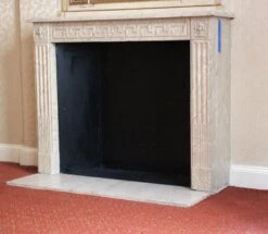 French Regency Limestone Louis XVI Mantel With Greek Key Motif 20 French Regency Limestone Louis XVI Mantel With Greek Key Motif -OGT Sale Store wan251634 09