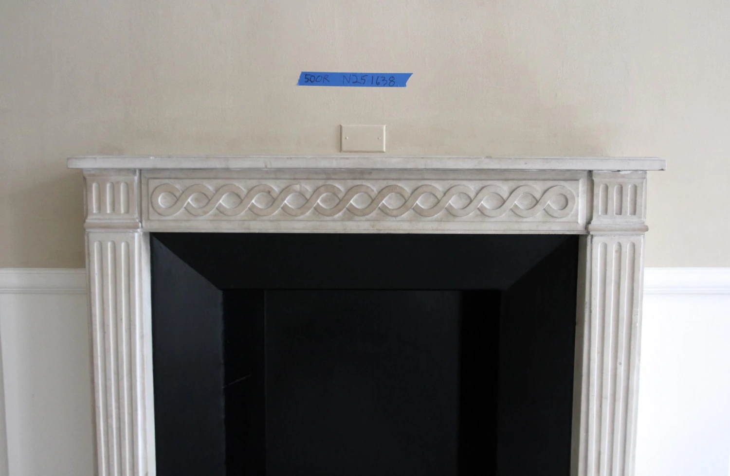 Waldorf Astoria Light Tan Limestone Mantel 9 Waldorf Astoria Light Tan Limestone Mantel - Image 7