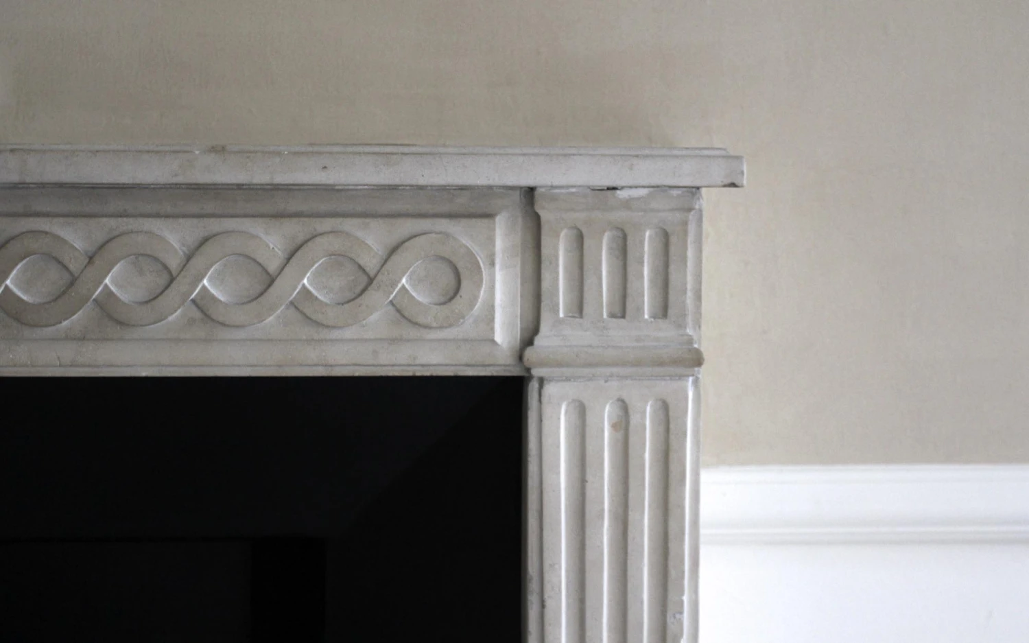 Waldorf Astoria Light Tan Limestone Mantel 11 Waldorf Astoria Light Tan Limestone Mantel - Image 9