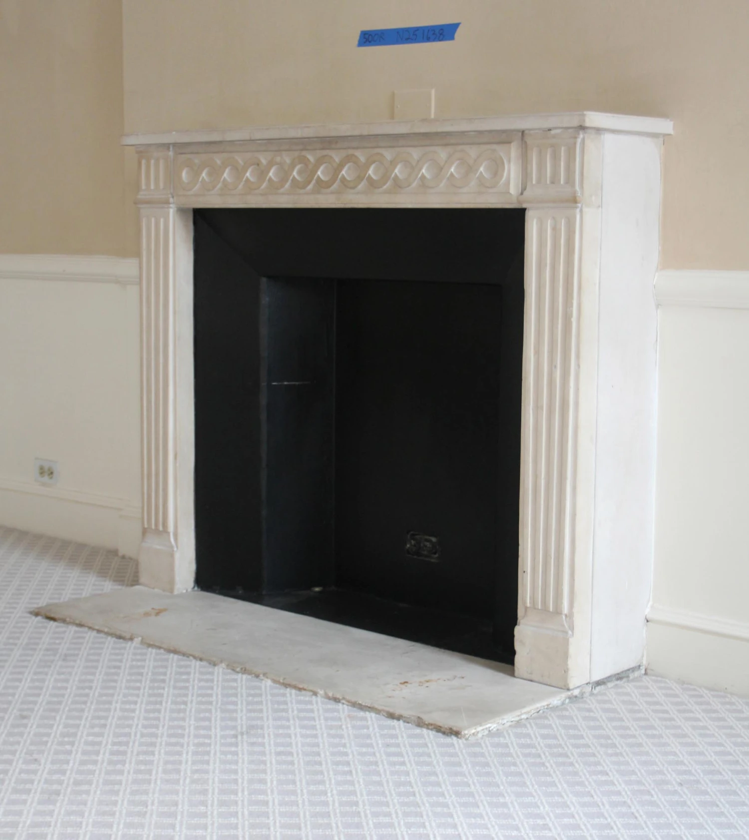 Waldorf Astoria Light Tan Limestone Mantel 14 Waldorf Astoria Light Tan Limestone Mantel - Image 12