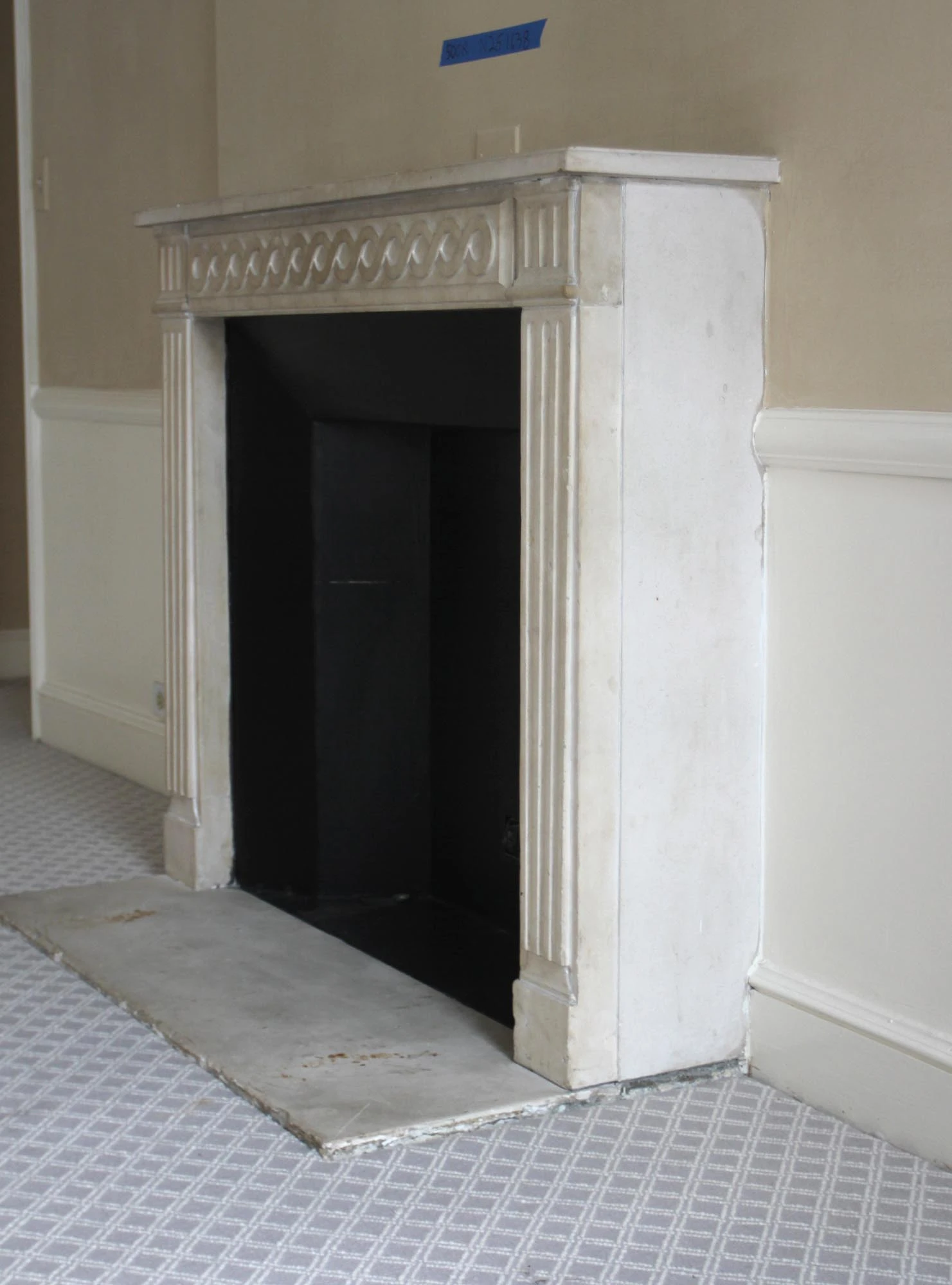 Waldorf Astoria Light Tan Limestone Mantel 15 Waldorf Astoria Light Tan Limestone Mantel - Image 13