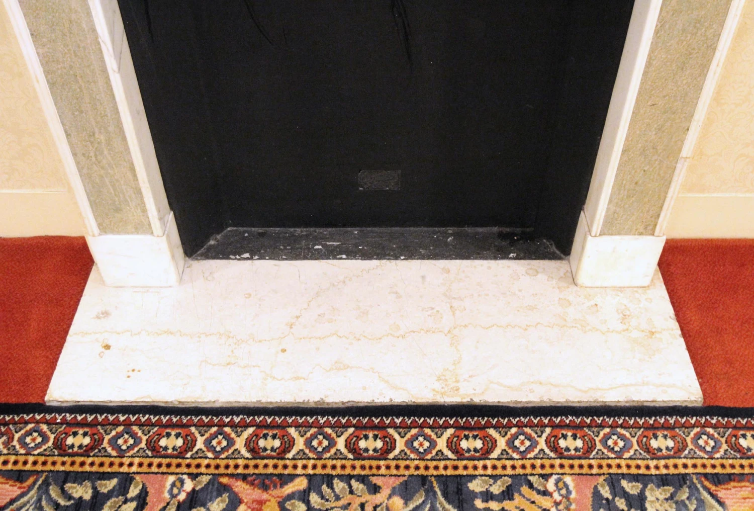 Waldorf Astoria English Regency Tan & Green Marble Mantel 14 Waldorf Astoria English Regency Tan & Green Marble Mantel - Image 12