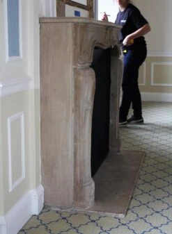 Waldorf Astoria French Louis XV Style Limestone Mantel 19 Waldorf Astoria French Louis XV Style Limestone Mantel -OGT Sale Store wan251682 04